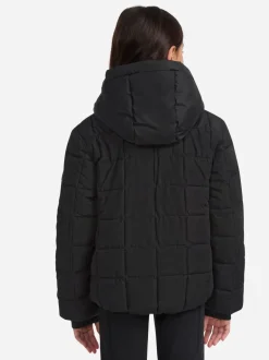 Abercrombie & Fitch Black Midweight Puffer Jacket