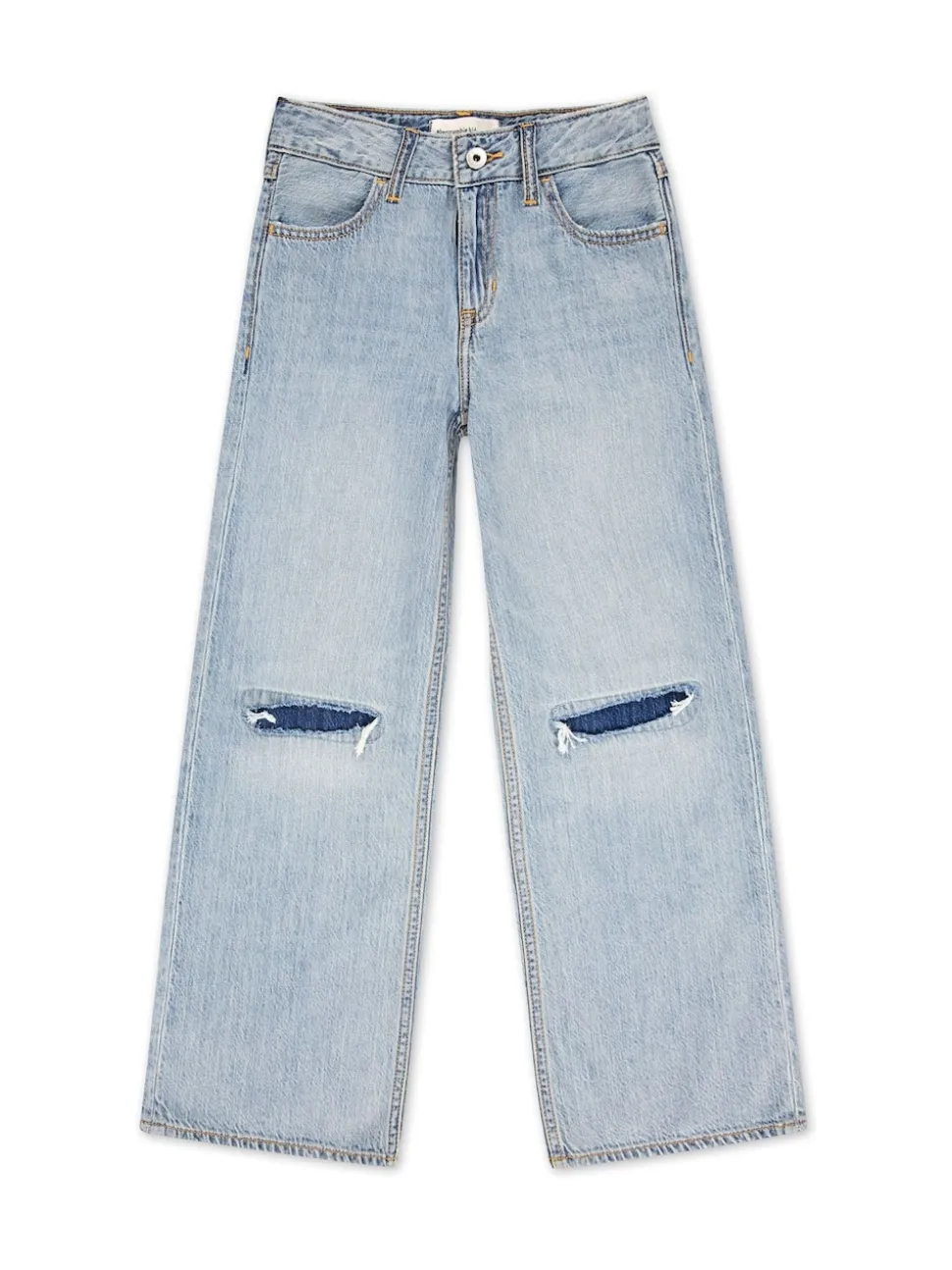 Abercrombie & Fitch Blue High Rise Ultra Wide Leg Trouser