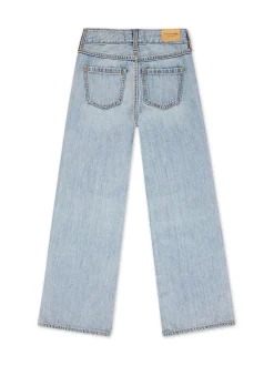 Abercrombie & Fitch Blue High Rise Ultra Wide Leg Trouser