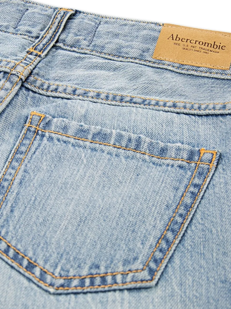 Abercrombie & Fitch Blue High Rise Ultra Wide Leg Trouser