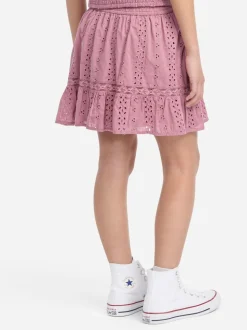 Abercrombie & Fitch Pink Abercrombie & Fitch Pink Eyelet Mini Skort