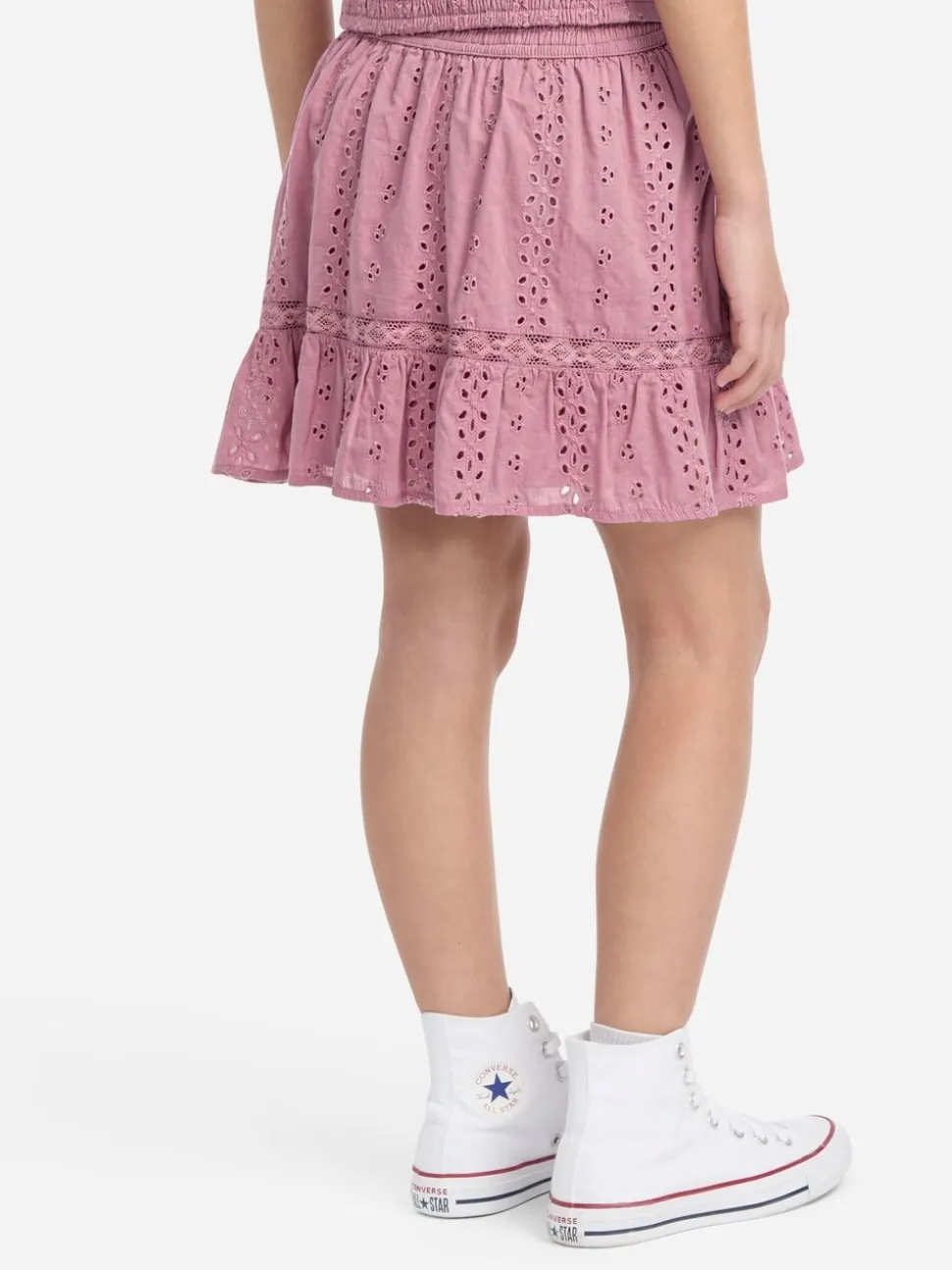 Abercrombie & Fitch Pink Abercrombie & Fitch Pink Eyelet Mini Skort