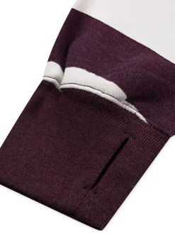 Abercrombie & Fitch Red Quarter Zip Preppy Jumper