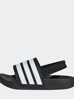 adidas Black Adilette Estrap Infant Slides