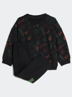 adidas Black Disney Mickey Mouse Sweatshirt and Jogger Infant Kids