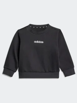 adidas Black Essentials Infant Kids Joggers Set