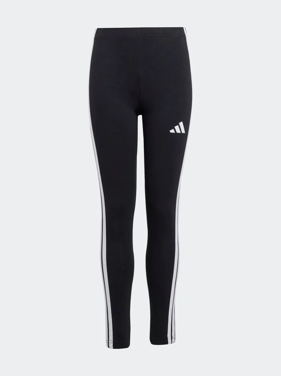 adidas Black Essentials Tiberio 3-Stripes Crop Kids Hoodie and Leggings Set