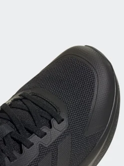 adidas Black Fortarun 4.0 Lace Junior Trainers