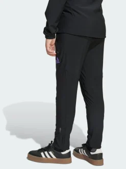 adidas Black Manchester United Trio 25 Competition Vis Tech Travel Trousers