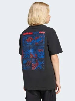 adidas Black Marvel Spider-Man Graphic T-Shirt