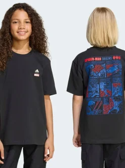 adidas Black Marvel Spider-Man Graphic T-Shirt