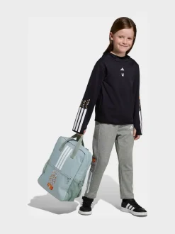 adidas Black Minecraft 3 Stripes Little Kids Thermal Hoodie