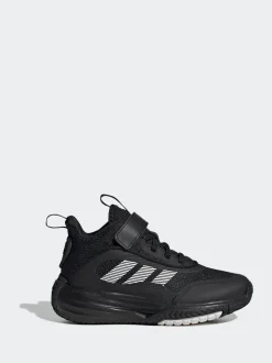 adidas Black Ownthegame 3.0 Kids Trainers