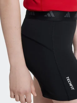 adidas Black TECHFIT Short Tights Kids