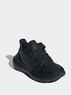 adidas Black Tensaur Run 3.0 Hook and Loop Kids Trainers