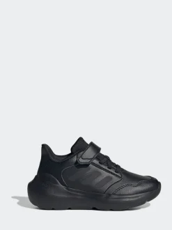 adidas Black Tensaur Run 3.0 Hook and Loop Kids Trainers