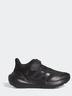 adidas Black Tensaur Run 2.0 Hook and Loop Kids Trainers