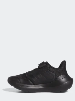 adidas Black Tensaur Run 2.0 Hook and Loop Kids Trainers