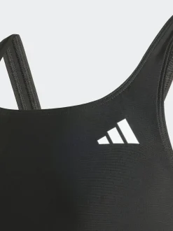 adidas Black V-back Kids Swimsuit
