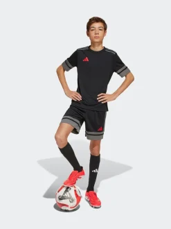 adidas Black/Chrome Squadra 25 Kids Shorts