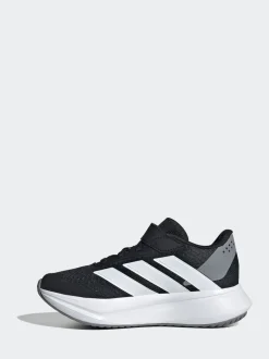 adidas Black/White Duramo SL Hook and Loop Running Kids Trainers