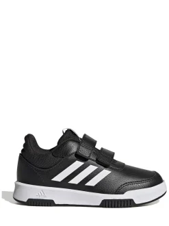 adidas Black/White Hook and Loop Tensaur Kids Trainers