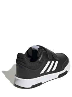 adidas Black/White Hook and Loop Tensaur Kids Trainers