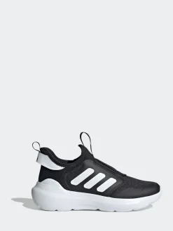 adidas Black/White Tensaur Comfort Slip On Junior Trainers