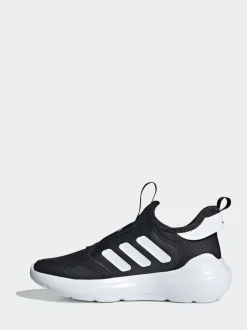 adidas Black/White Tensaur Comfort Slip On Junior Trainers