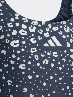 adidas Blue Glitter V-back Kids Swimsuit