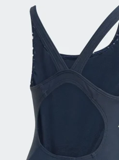 adidas Blue Glitter V-back Kids Swimsuit