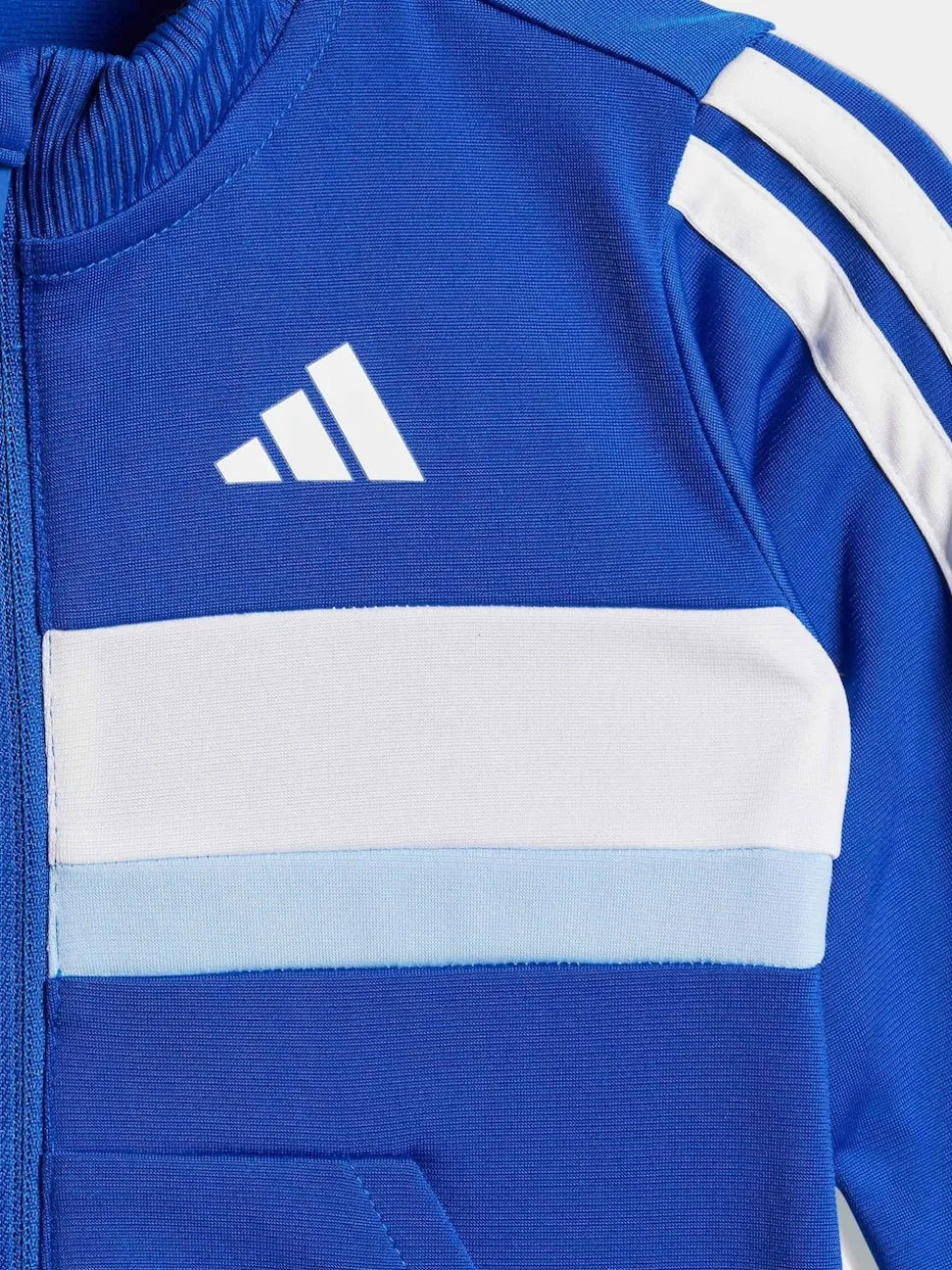 adidas Blue Seasonal Essentials Tiberio 3-Stripes Tricot Tracksuit Infant Kids