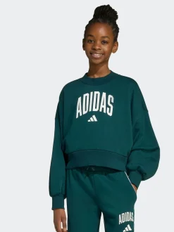adidas Green Essentials Collegiate Kids Sweatshirt