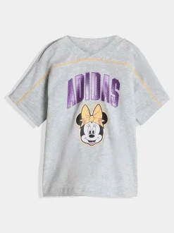 adidas Grey Disney Minnie Mouse T-Shirt and Shorts Infant Set