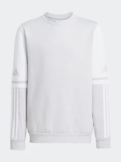 adidas Grey Squadra 25 Crewneck Kids Sweatshirt