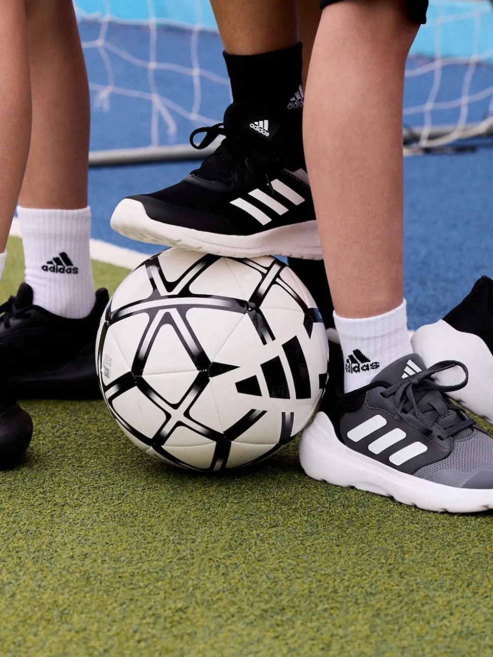 adidas Grey Tensaur Run 2.0 Lace Junior Trainers