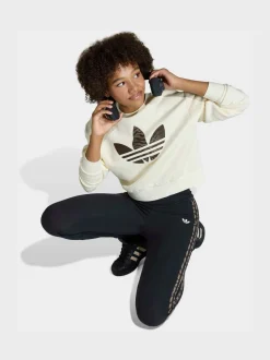 adidas Originals Black Animal 3-Stripes Leggings