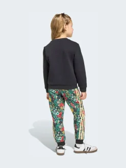 adidas Originals Black Liberty London Sweatshirt and Joggers Little Kids Set