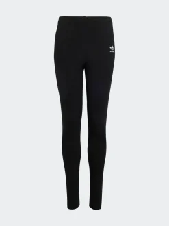 adidas Originals Black Mid Waist Mini Rib Leggings