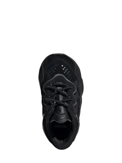 adidas Originals Black OZWEEGO Elastic Lace Infant Trainers