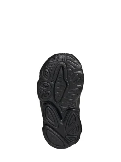 adidas Originals Black OZWEEGO Elastic Lace Infant Trainers