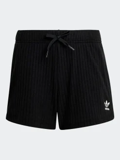 adidas originals Black Ribbed Shorts Kids