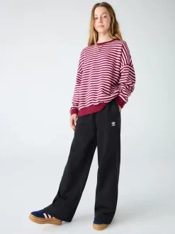 adidas Originals Black Wide Leg Kids Joggers