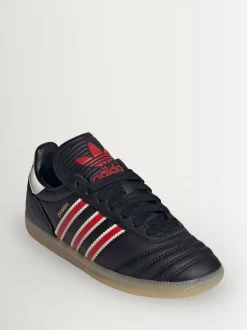 adidas Originals Black/Red Sambae Junior Trainers