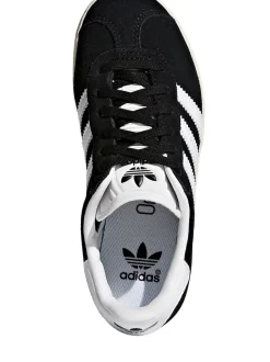 adidas Originals Black/White Gazelle Kids Trainers