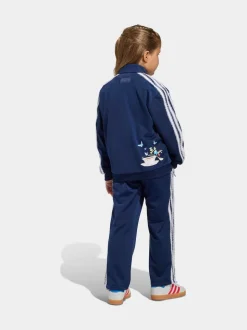 adidas Originals Blue Disney Alice in Wonderland Firebird Little Kids Tracksuit Set