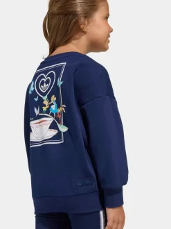 adidas Originals Blue Disney Alice in Wonderland Sweat Top & Leggings Little Kids Set