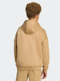 adidas Originals Brown Loose Fleece Kids Hoodie