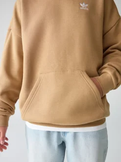 adidas Originals Brown Loose Fleece Kids Hoodie