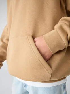 adidas Originals Brown Loose Fleece Kids Hoodie